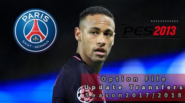 pes 2013 option file update transfers 2017/2018